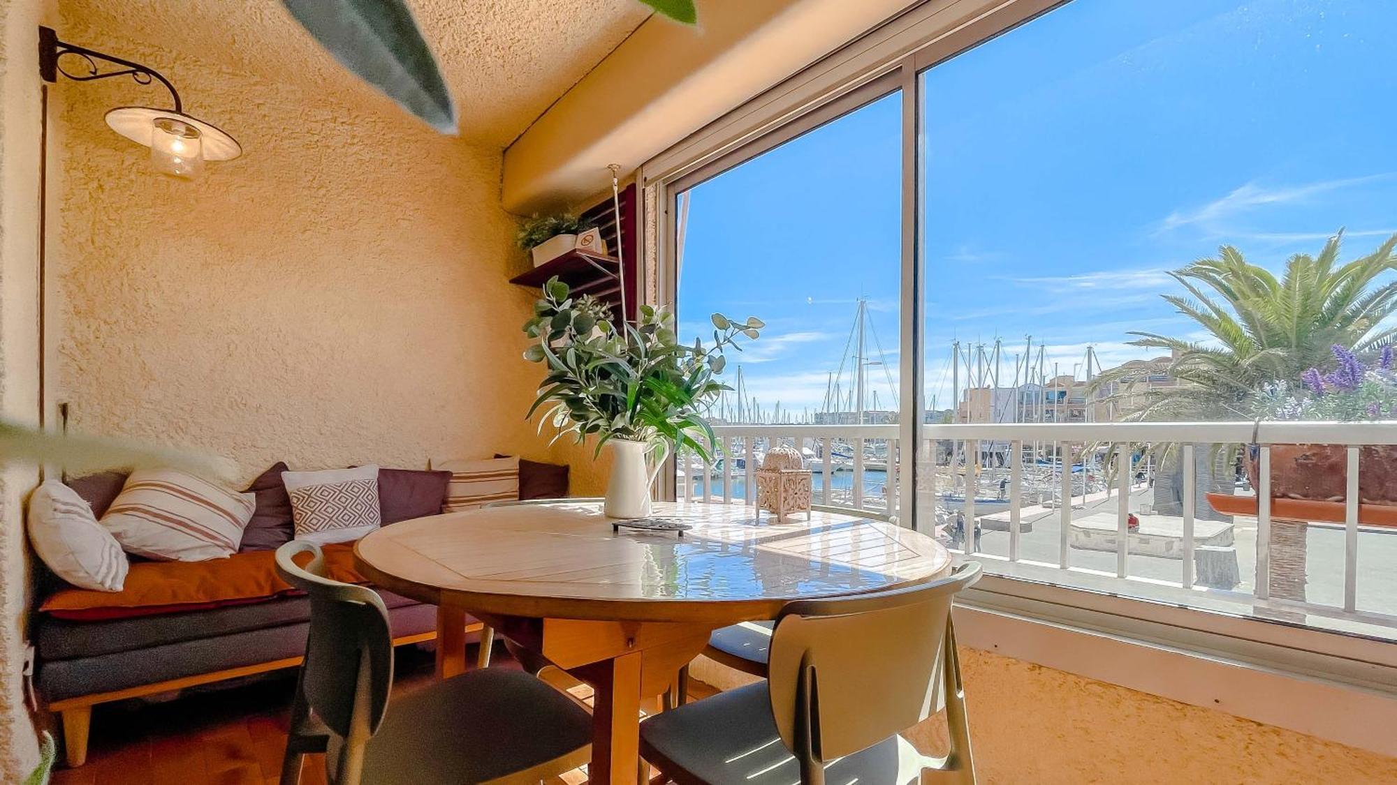 Retromirabeau "Cote Mer" - 29M2 - Lumineux - Terrasse Loggia - Vue Marina - Parking Securise - 2 A 3 Pers - Emplacement Top - Cheques Vacances Connect Gruissan Exterior foto